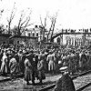 Митинг возле Либаво-Роменского вокзала в Гомеле, 1918 год