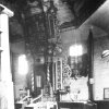 Інтэр'ер залы Кажан-Гарадоцкай сінагогі з выглядам на арон-кодэш. Фота 1920-х гадоў